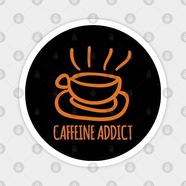 caffeine addict Magnet by s4rt4